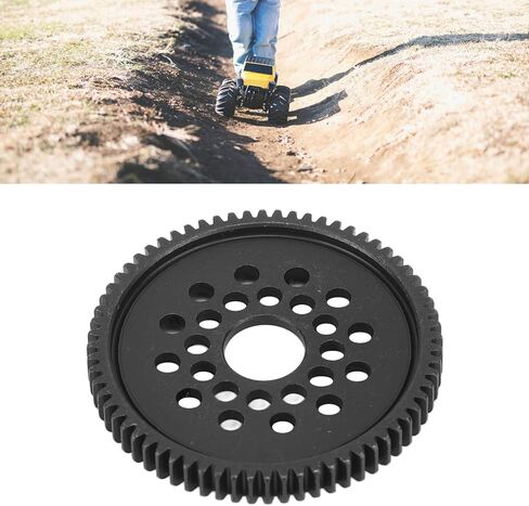 High Speed Spur Gear, Steel Metal Black Large Remote Car Spur Gear Pinion Conversion Kit for Tamiya TT‑02 68T Upgrades Parts Accessories Steel Gear in Saudi Arabia