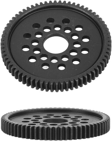 High Speed Spur Gear, Steel Metal Black Large Remote Car Spur Gear Pinion Conversion Kit for Tamiya TT‑02 68T Upgrades Parts Accessories Steel Gear in Saudi Arabia