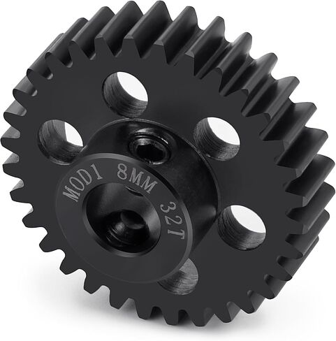 M1 40CR Steel Motor Gears Pinion 8MM 31T 32T 38T for 1/5 X-MAXX RC Model Car (38T) in Saudi Arabia