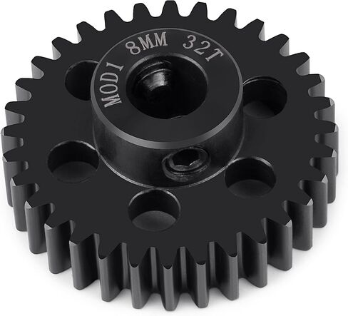 M1 40CR Steel Motor Gears Pinion 8MM 31T 32T 38T for 1/5 X-MAXX RC Model Car (38T) in Saudi Arabia