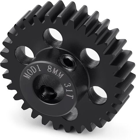 M1 40CR Steel Motor Gears Pinion 8MM 31T 32T 38T for 1/5 X-MAXX RC Model Car (38T) in Saudi Arabia