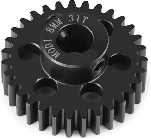 M1 40CR Steel Motor Gears Pinion 8MM 31T 32T 38T for 1/5 X-MAXX RC Model Car (38T) in Saudi Arabia