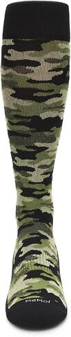 MeMoi Unisex Camo Nylon 15-20mmHg Graduated Compression Socks Green 10-13 in Saudi Arabia
