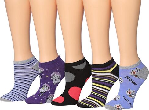 جوارب نسائية من Tipi Toe مكونة من 20 زوجًا ملونًا وعصريًا وشخصيات حيوانات كرتونية قطط وكلاب وقرد مصممة بقصة منخفضة/بدون عرض NS196-AB in Kuwait