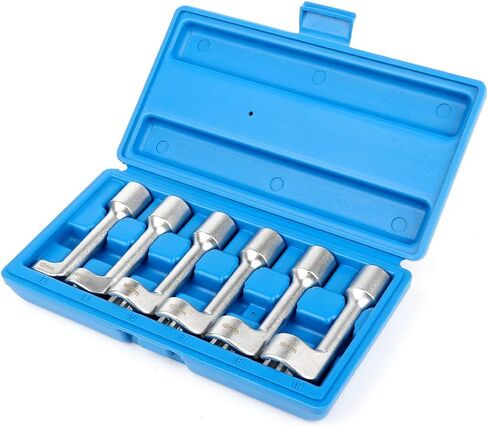 SCITOO Automotive 6pcs 1/2" Drive Diesel Fuel Injector Line Injection Socket Set 12 14 16 17 18 19mm Compatible for Most Diesel Engines in Saudi Arabia