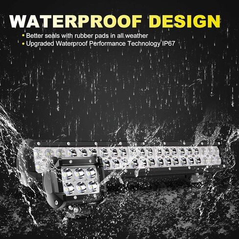 TURBO SII 20 in LED Light Bar W/2pcs Spot Pods Cubes Switch Harness for Tractor Boat Utv Golf Cart Ford Polaris RZR Ranger Honda ATV Gmc Yukon Pickup Tacoma Am Commander 4Wheeler Yamaha Suburban in Kuwait