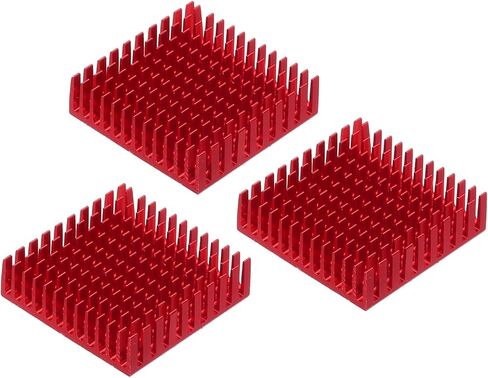 MECCANIXITY 3Pcs 40x40x11mm Heatsink Aluminum Radiator Heat Sink Cooling with Fixed Sticker for Chip CPU, Power Transistor, FET, IC, Power Amplifier,White in Saudi Arabia