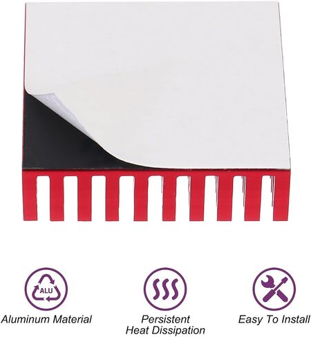 MECCANIXITY 3Pcs 40x40x11mm Heatsink Aluminum Radiator Heat Sink Cooling with Fixed Sticker for Chip CPU, Power Transistor, FET, IC, Power Amplifier,White in Saudi Arabia