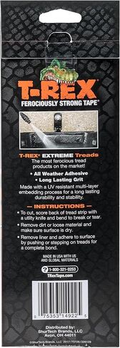 شرائط جر T-Rex Extreme Tread، 2 × 8 بوصة، أسود (285807) in Kuwait