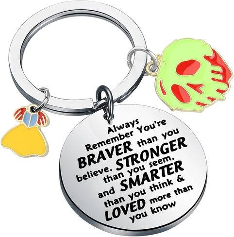 AKTAP Poison Apple Keychain Halloween Evil Queen Gift Snow Princess Jewelry for Women Girl (Poison Apple Keychain) in Saudi Arabia