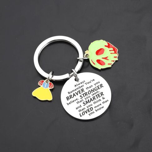 AKTAP Poison Apple Keychain Halloween Evil Queen Gift Snow Princess Jewelry for Women Girl (Poison Apple Keychain) in Saudi Arabia