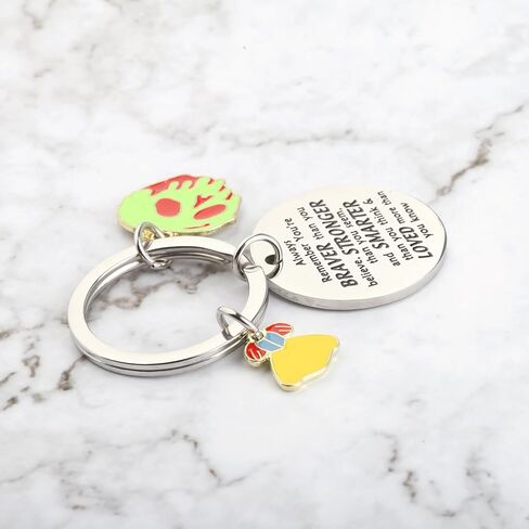 AKTAP Poison Apple Keychain Halloween Evil Queen Gift Snow Princess Jewelry for Women Girl (Poison Apple Keychain) in Saudi Arabia