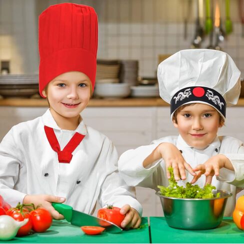 Kids Hibachi Chef Hat Teppanyaki Tall Chef Cap With Hachimaki Headband Tie Apron for Hibachi Birthday Party Costume in Saudi Arabia