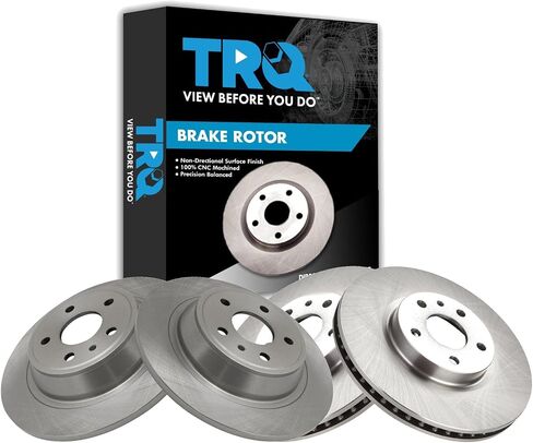 TRQ Front & Rear Disc Brake Rotor Kit of 4 for Ford Fusion Lincoln MKZ Hybrid in Saudi Arabia
