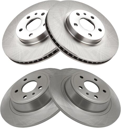 TRQ Front & Rear Disc Brake Rotor Kit of 4 for Ford Fusion Lincoln MKZ Hybrid in Saudi Arabia