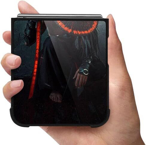Case Compatible with Galaxy Z flip 3 5G Case,Samurai Galaxy Z flip 3 5G Cases Pattern for Boys Man,Anti-Scratch Shockproof Cover for Z flip 3 5G Case in Saudi Arabia
