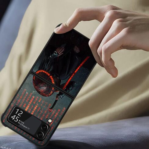 Case Compatible with Galaxy Z flip 3 5G Case,Samurai Galaxy Z flip 3 5G Cases Pattern for Boys Man,Anti-Scratch Shockproof Cover for Z flip 3 5G Case in Saudi Arabia