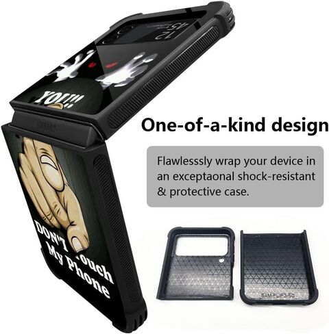 حافظة متوافقة مع حافظة Galaxy Z flip 3 5G، نمط حافظات Samurai Galaxy Z flip 3 5G للأولاد والرجال، غطاء مقاوم للصدمات مضاد للخدش لجراب Z flip 3 5G in Saudi Arabia
