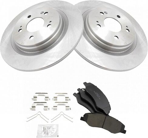TRQ Rear Ceramic Brake Pads & Rotors Kit Compatible with 2018-2020 Honda Odyssey in Saudi Arabia