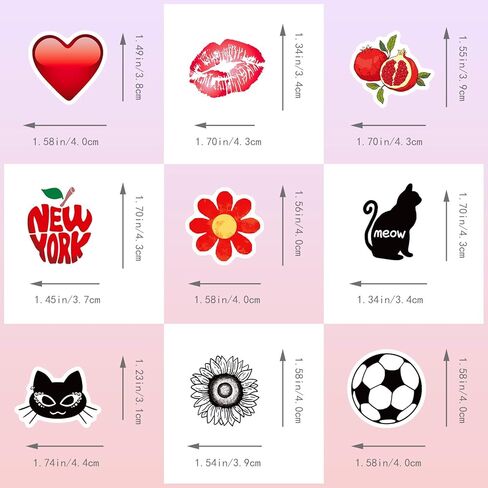 100 قطعة من الملصقات الجمالية باللونين الأحمر والأسود، حزمة ملصقات VSCO من الفينيل المقاوم للماء لليوميات، زجاجة مياه، كمبيوتر محمول، قارورة مائية، لوح التزلج، كمبيوتر للمراهقات والفتيات البالغات in Kuwait