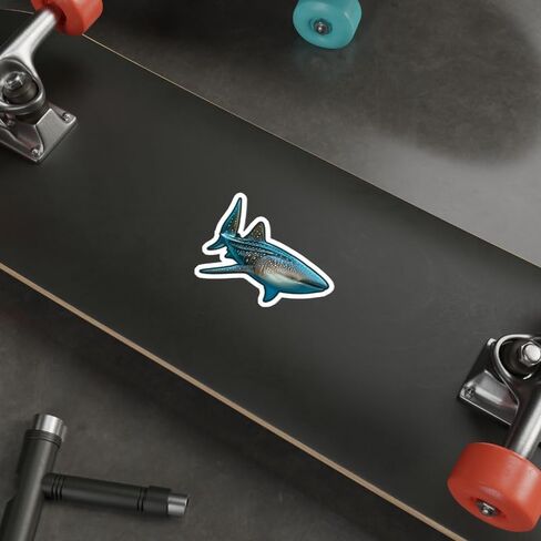 Whale Shark Sticker | Vinyl Stickers & Waterproof Decals | Assorted Aesthetic Stickers for Laptops, Water Bottles, Phones & More | Cool Stickers for Adults, Teens | 1 Pack (4 x4x0.1") in Saudi Arabia