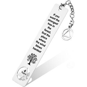8 Year Sober Gifts for Men Women, AA 8 Year Gift, AA Gifts, Sobriety Anniversary Bookmarks, Addiction Recovery AA Warrior Sober Gift, Bookmark Sobriety Gifts YB190