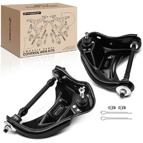 A-Premium 2 x Front Upper Control Arm, with Ball Joint & Bushing, Compatible with Chevrolet & Buick & GMC & Oldsmobile & Pontiac - 1978-2005 - Malibu Blazer S10 Regal Century Jimmy Calais Bonneville