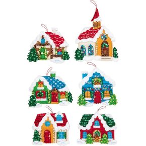 Bucilla Christmas Village Felt Applique Kit
