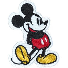 Cute Mickey Iron On Patches for Clothing Embroidered Applique Patch Badge Sew On Emblem DIY Craft
