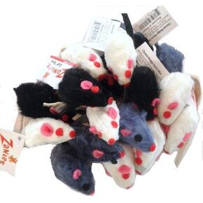 20 x Cat Toy Realistic Fur Mice