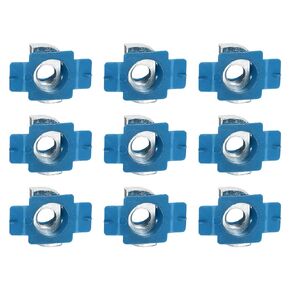 uxcell 30 Pcs Nylon Strut Cone Nut, M8x1.25mm Nylon Channel Squeeze Nut with Twist Tab for Strut Channel Support Systems Solar Panels Mounting