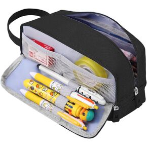 Large Capacity Pencil Case Office Supplies Double Layer Pencil Pouch Aesthetic Pen Bag Multifunction Organizer Box Back to School Supplies for Boys Girls College Students