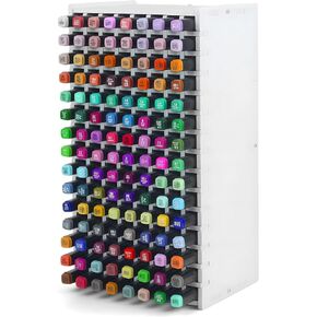 Marker Organizer, Marker Holder Organizer for 120 Markers with Removable Divider, Marker Storage for Desk, Art Marker Storage Rack to Storing Markers Colored Pens Desk Organizer