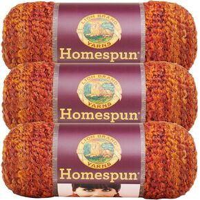 خيوط Homespun من ماركة Lion (3 عبوات) Wild Fire 790-408 in Kuwait
