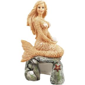Aquarium Mermaid Statue Mermaid Figurines Decor Fish Tank Sculpture Mermaid Figure Resin Ornaments for Fish Tank Decoration