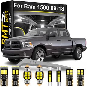 LED Interior Light Kit Replacement for Dodge Ram 1500 2009 2010 2011 2012 2013 2014 2015 2016 2017 2018, Super Bright 6000K White
