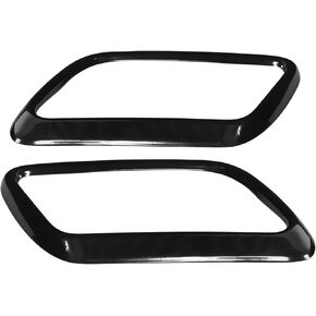Exhaust Pipe Cover, 2PCS Tail Throat Vent Decorative Cover Stainless Steel Exterior Accessories Replacement for Velar 2018?2019