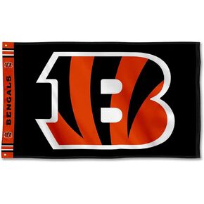 Cincinnati Bengals Printed Header 3x5 Foot Banner Flag