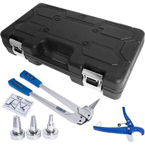 Expander PEX Expansion Tool Manual Expansion Tool Replacement for Propex Expansion Suit Propex Wirsbo Uponor with 1/2 Inch 3/4 Inch 1 Inch Expansion Head and Pipe Cutting Pliers