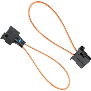 2 PCS Automotive Fiber Optic Short Circuit Test Ring, Female and Male Fiber Optic Bypass Loop Adapter Connectors, Audio Test Diagnostic Equipment Accessories, Suitable for Most Cars (Black)