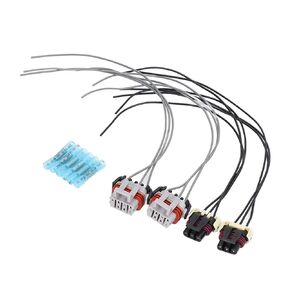 Headlight Turn Signal Wire Harness Pigtail Connector Kit, 224396007 Compatible with Freightliner Columbia 2X 2005-2014, Front Left Right Headlight and Turn Signal Blub Wiring