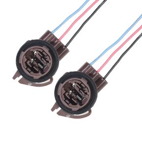 3157 3156 Harness Socket Adapter Pigtail Connector, 3157 3156 Turn Signal Tail Light Socket, Brake Light Socket, 3156 3157 Pre-Wired Harness Compatible with GM GMC Chevy Buick Cadillac 1997-2007