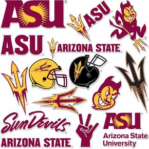 Desert Cactus Arizona State University Sticker Sun Devils ASU Vinyl Decal Laptop Water Bottle Car Scrapbook (Type A)