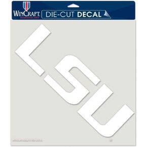 WinCraft LSU Tigers White Die Cut Decal