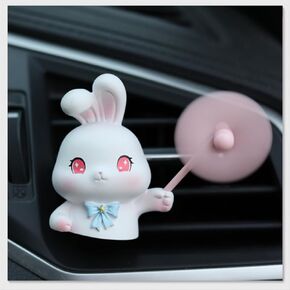 Cute Animal Car Air Fresheners Vent Clip Air Conditioning Outlet Clip for Car Interior Decoration Lovely Car Accessories for Girls (gray lion)