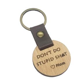 Funny Keychain Gift for Teen Boys Girls, Don't Do Stupid Sh t Gag Key Chain Car, Gifts Motivational For 16-18 Son Daughter Kids From Mom