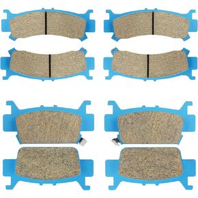 Brake Pads Ceramic Organic for Honda Pioneer 1000 SXS 2016-2022, Talon 1000 R X X-4 2019-2022 06451-HL4-A01(LH) 06432-HL4-A01(RH) Front & Rear 4 Sets