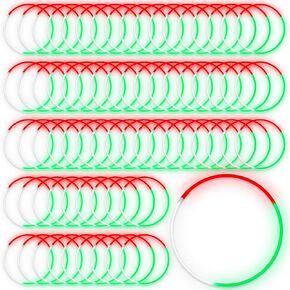 Lewtemi 100 Pcs Glow Stick Necklaces Bulk 22'' Light up Necklace with Connectors Glow in the Dark Party Favors for 4th of July Patriotic Birthday Wedding Christmas in Kuwait