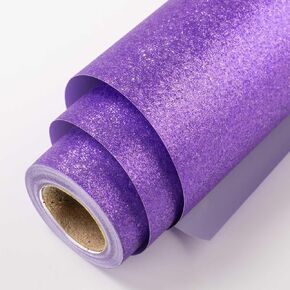 Homeral Glitter Wrapping Paper Roll-46.8 sq.ft.-Sparkle Purple for Halloween, Bridal Shower, Christmas, Birthday, Holiday-17in x 32.8ft