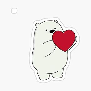 We Bare Bears Ice Bear Sticker - Sticker Graphic - Auto, Wall, Laptop, Cell, Truck Sticker for Windows, Cars, Trucks